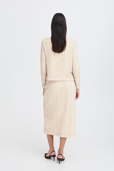 Byoung Cream Sequin Pary Top