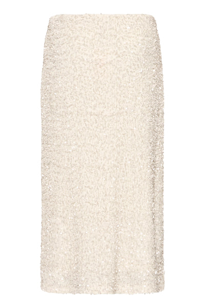 Byoung Cream Sequin Pary Skirt