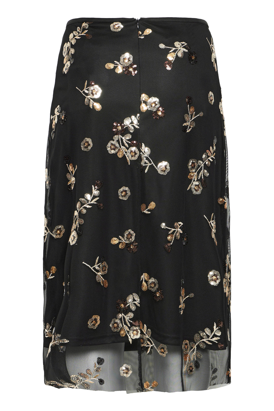 Byoung Floral Sequin Skirt