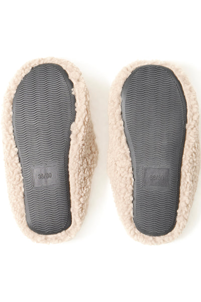 Byoung Walnut Fluffy Slippers