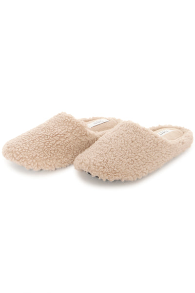 Byoung Walnut Fluffy Slippers