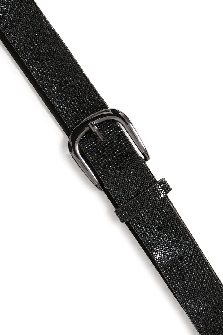 Byoung Black Sparkle Villi Belt