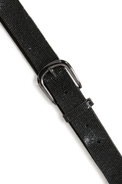 Byoung Black Sparkle Villi Belt