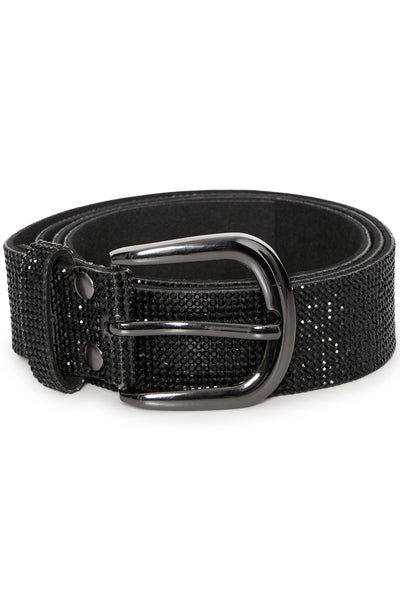Byoung Black Sparkle Villi Belt