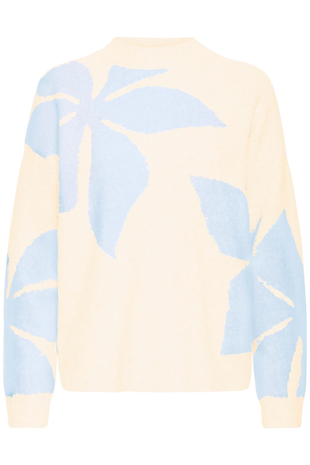Byoung Pale Blue Flower Jumper