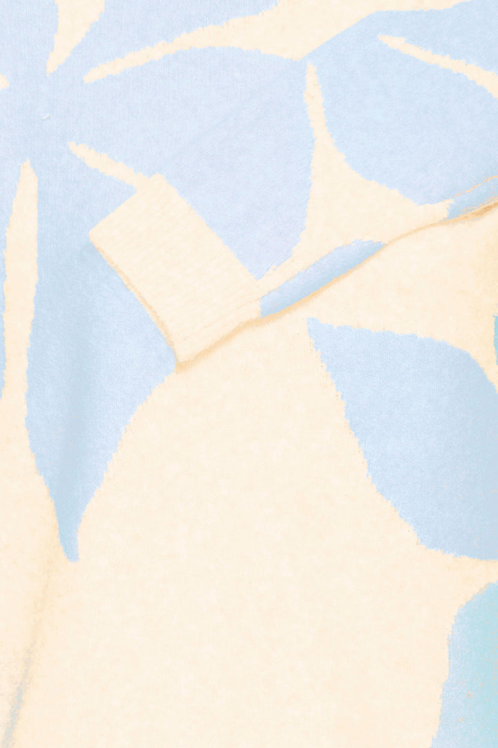 Byoung Pale Blue Flower Jumper