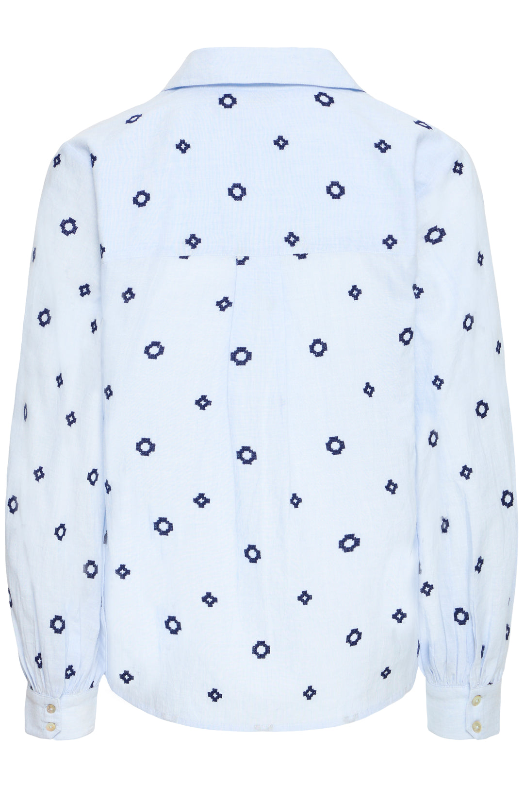 Byoung Blue Embroidered Shirt