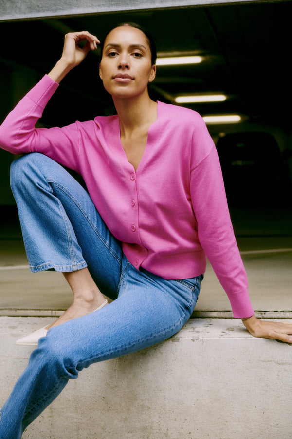 Byoung Pink Morla Cardigan