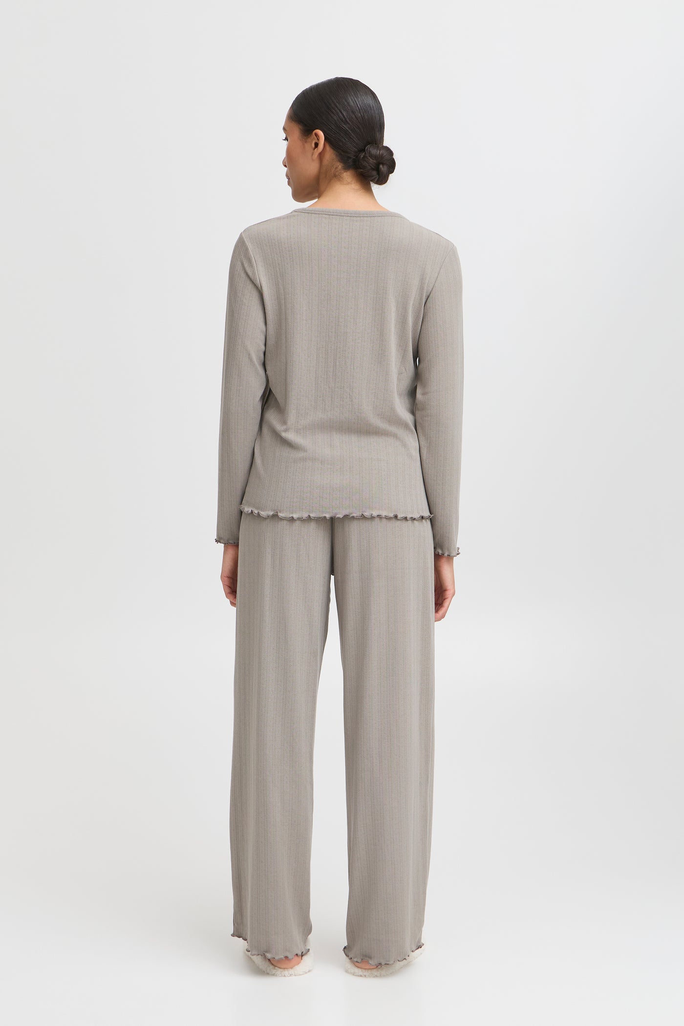 Byoung Taupe Pointelle Pyjamas