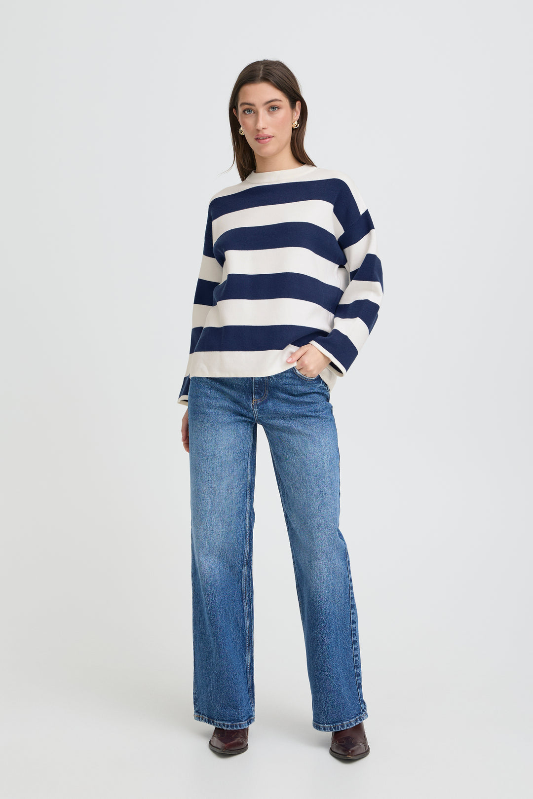 Byoung Navy Stripe Otari Jumper