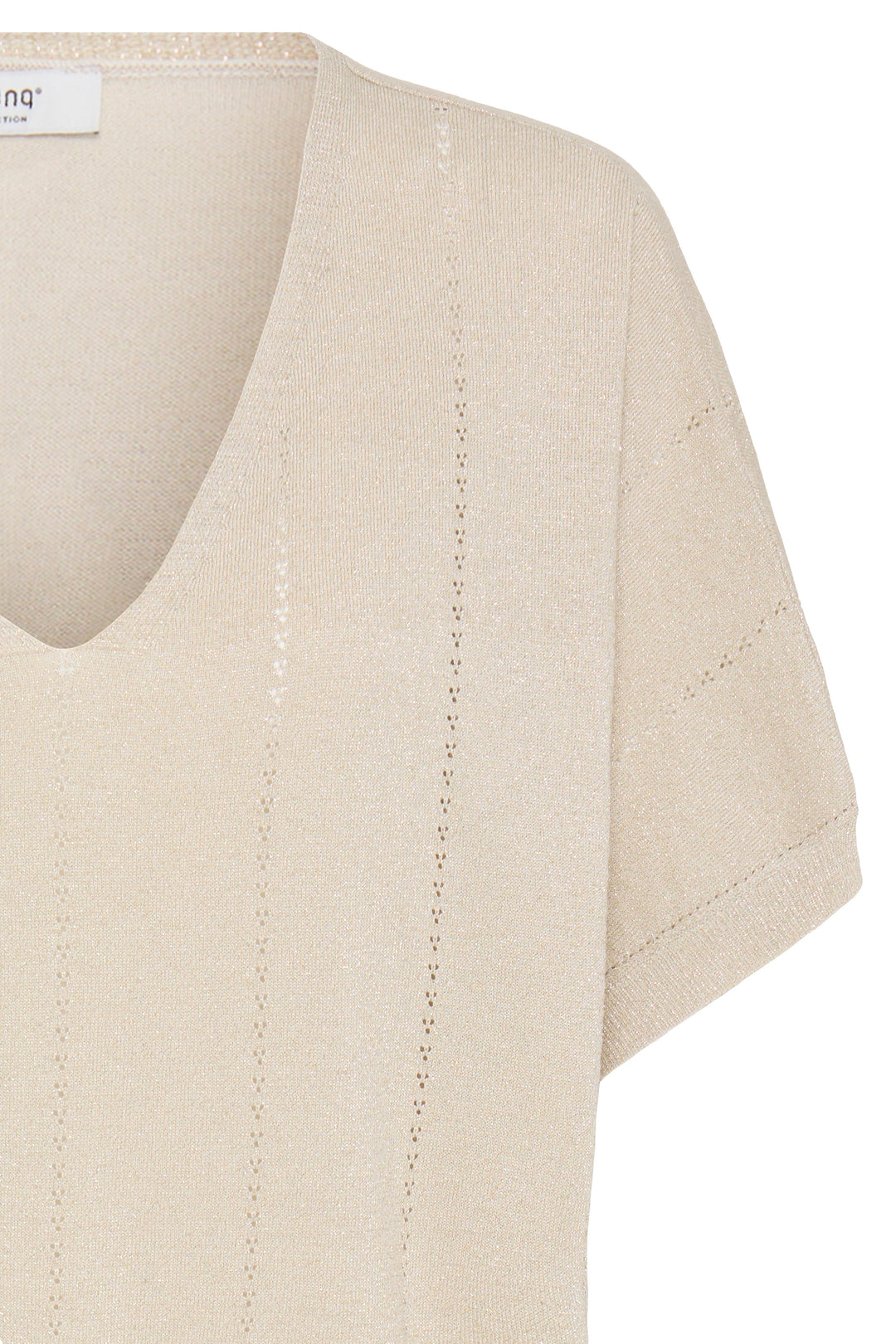 Byoung Gold Lurex Mobbe V Neck