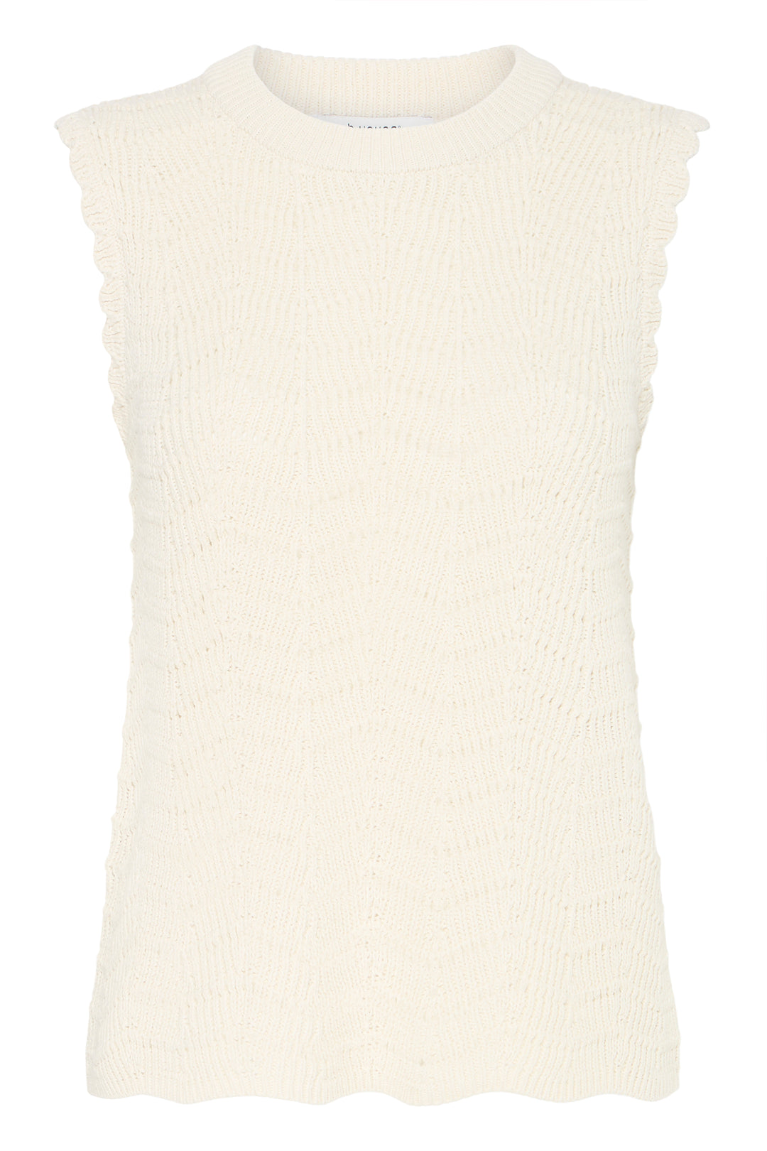 Byoung Ecru Sleeveless Knit Vest
