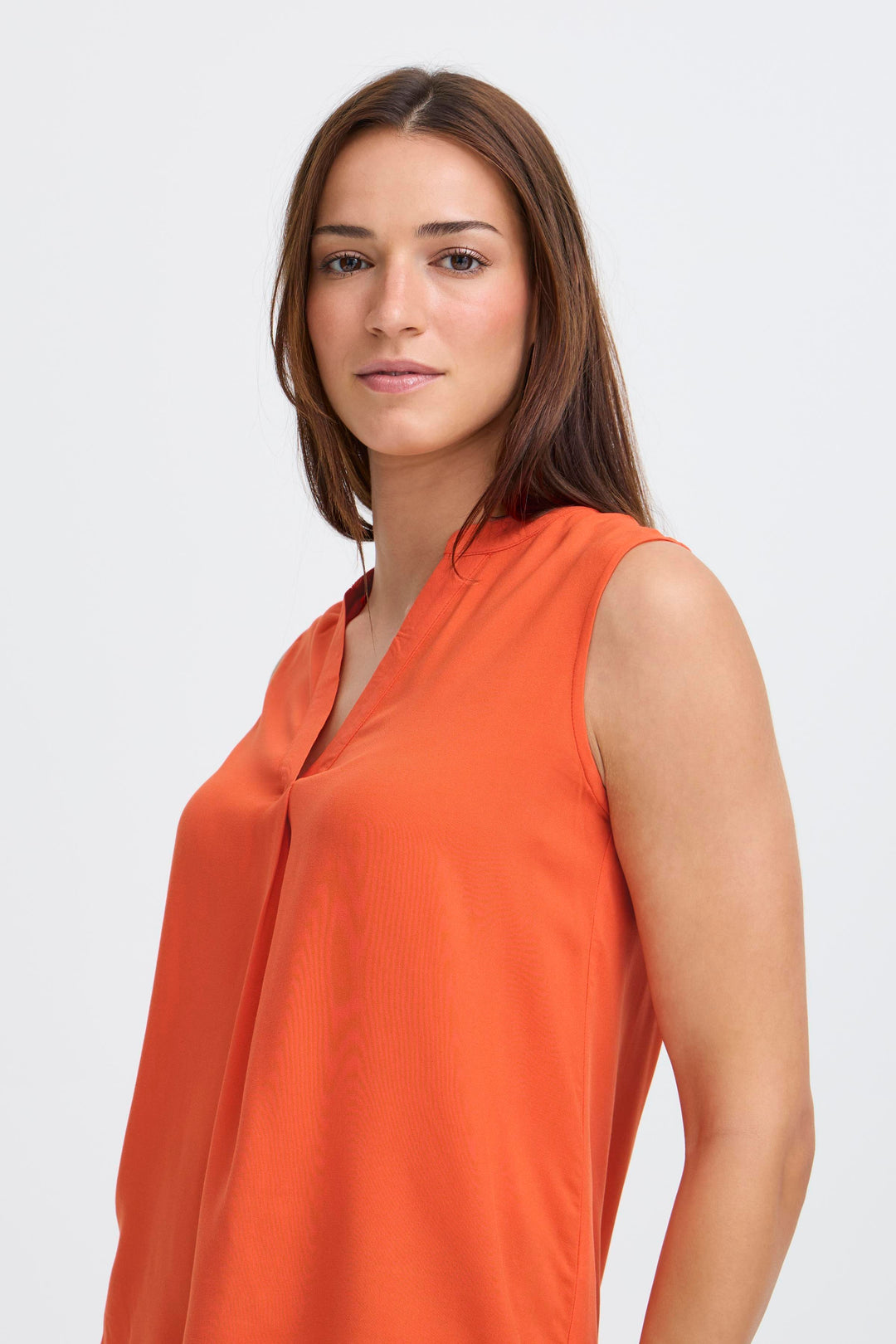 Byoung Orange Joella Sleeveless Top