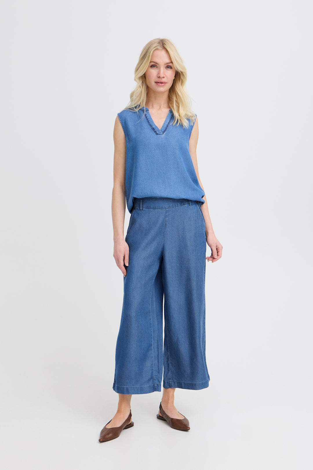 Byoung Mid Denim Kosmo Crop Pants