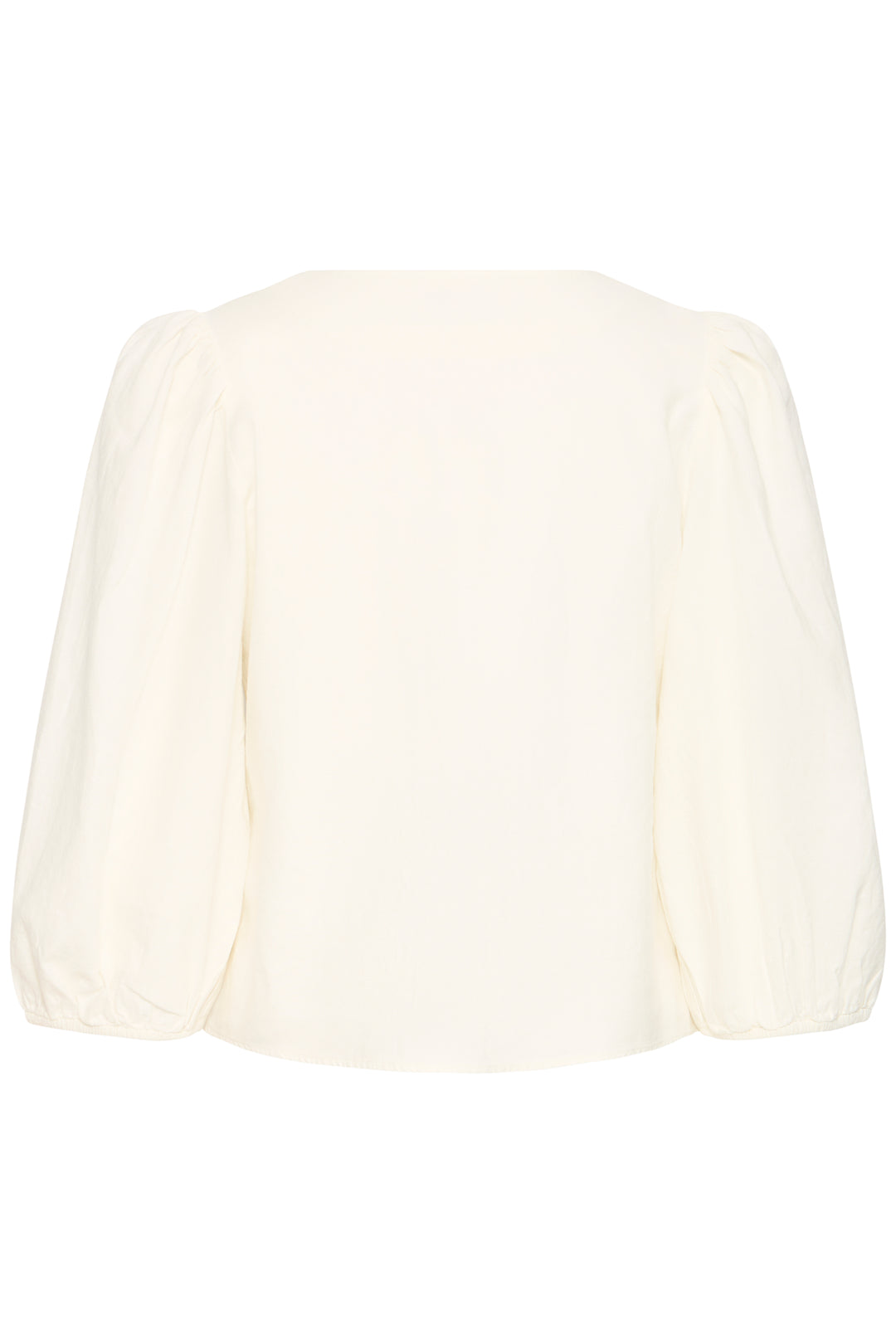 Byoung Cream Puff Sleeve Linen Top