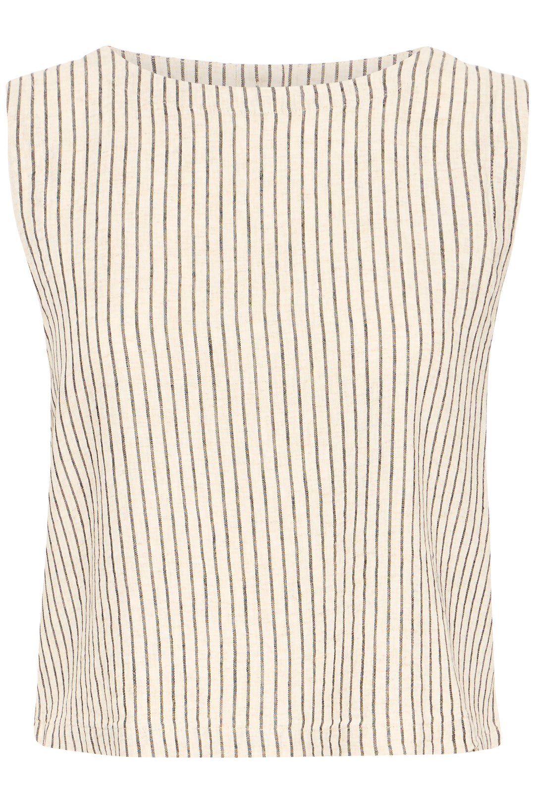Byoung Linen Blend Stripe Top