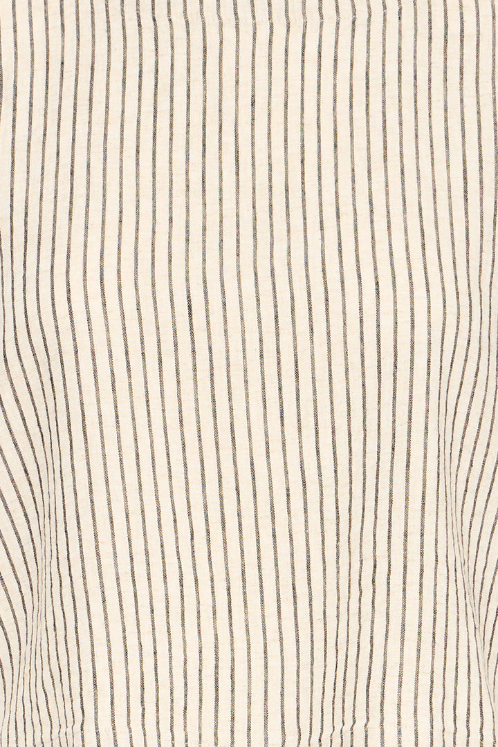 Byoung Linen Blend Stripe Top