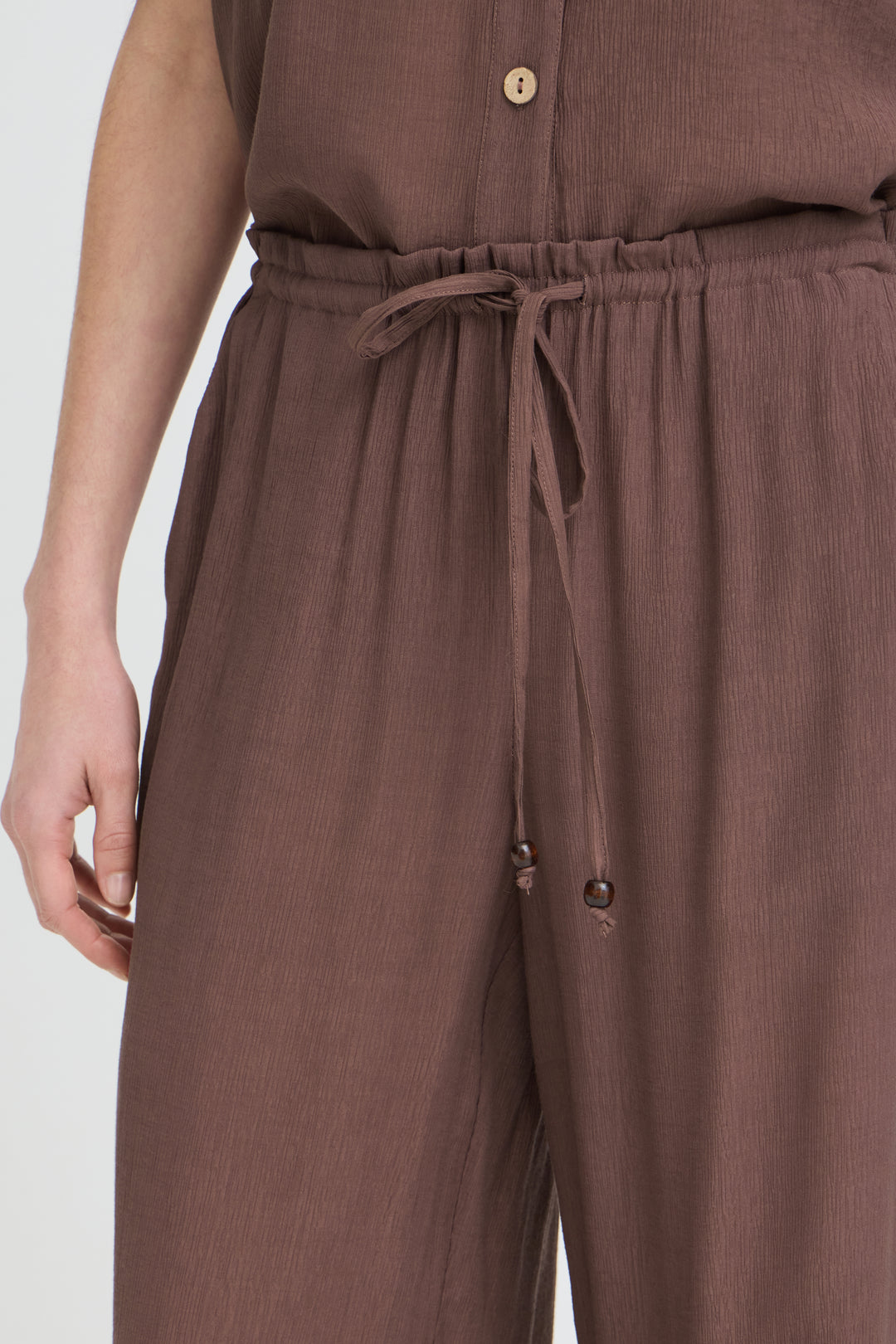 Byoung Brown Rolo Trousers