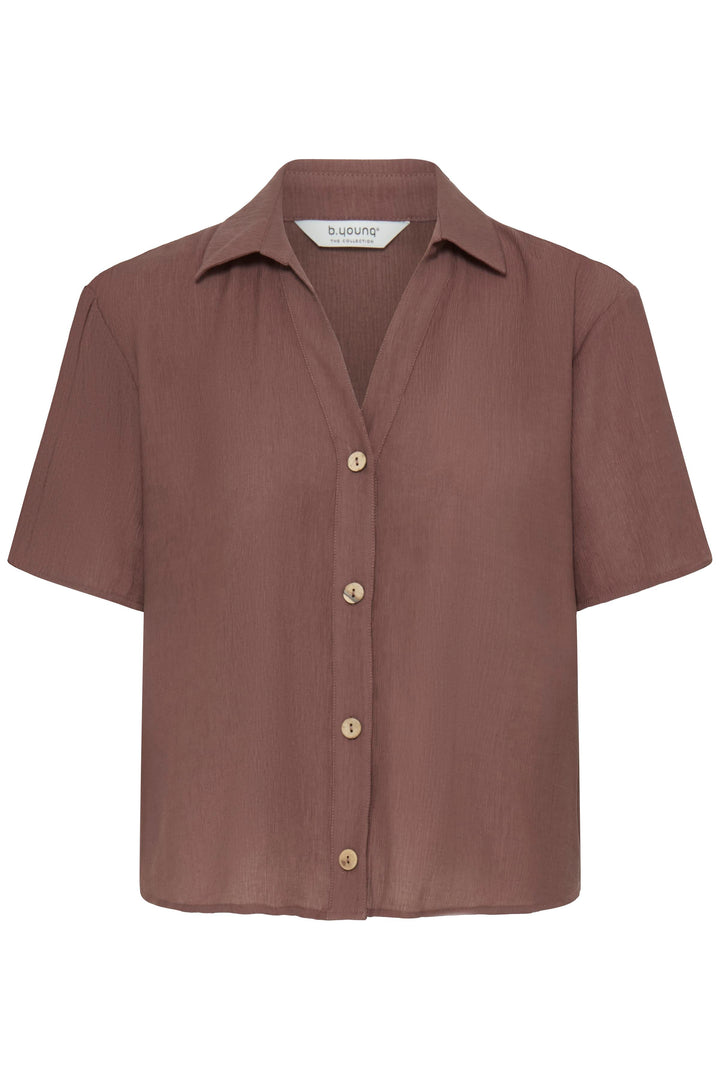 Byoung Brown Rolo Shirt