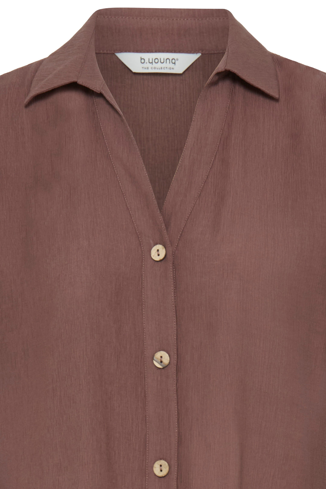 Byoung Brown Rolo Shirt