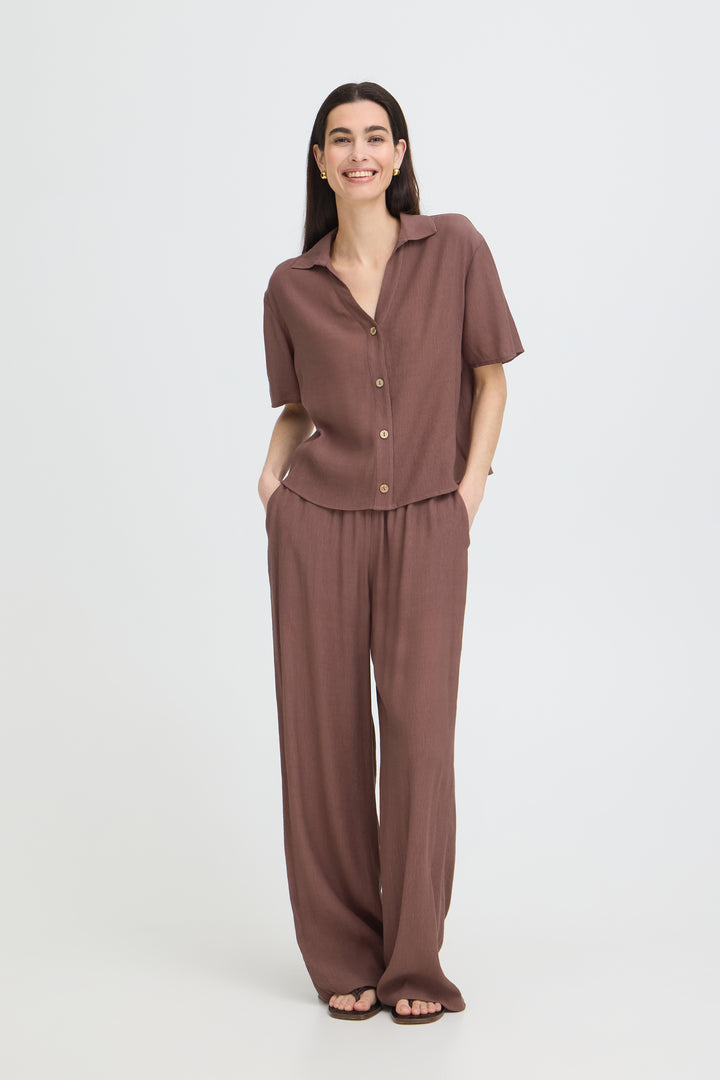 Byoung Brown Rolo Shirt