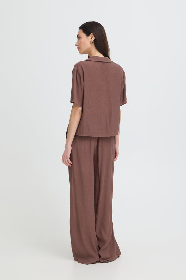 Byoung Brown Rolo Shirt
