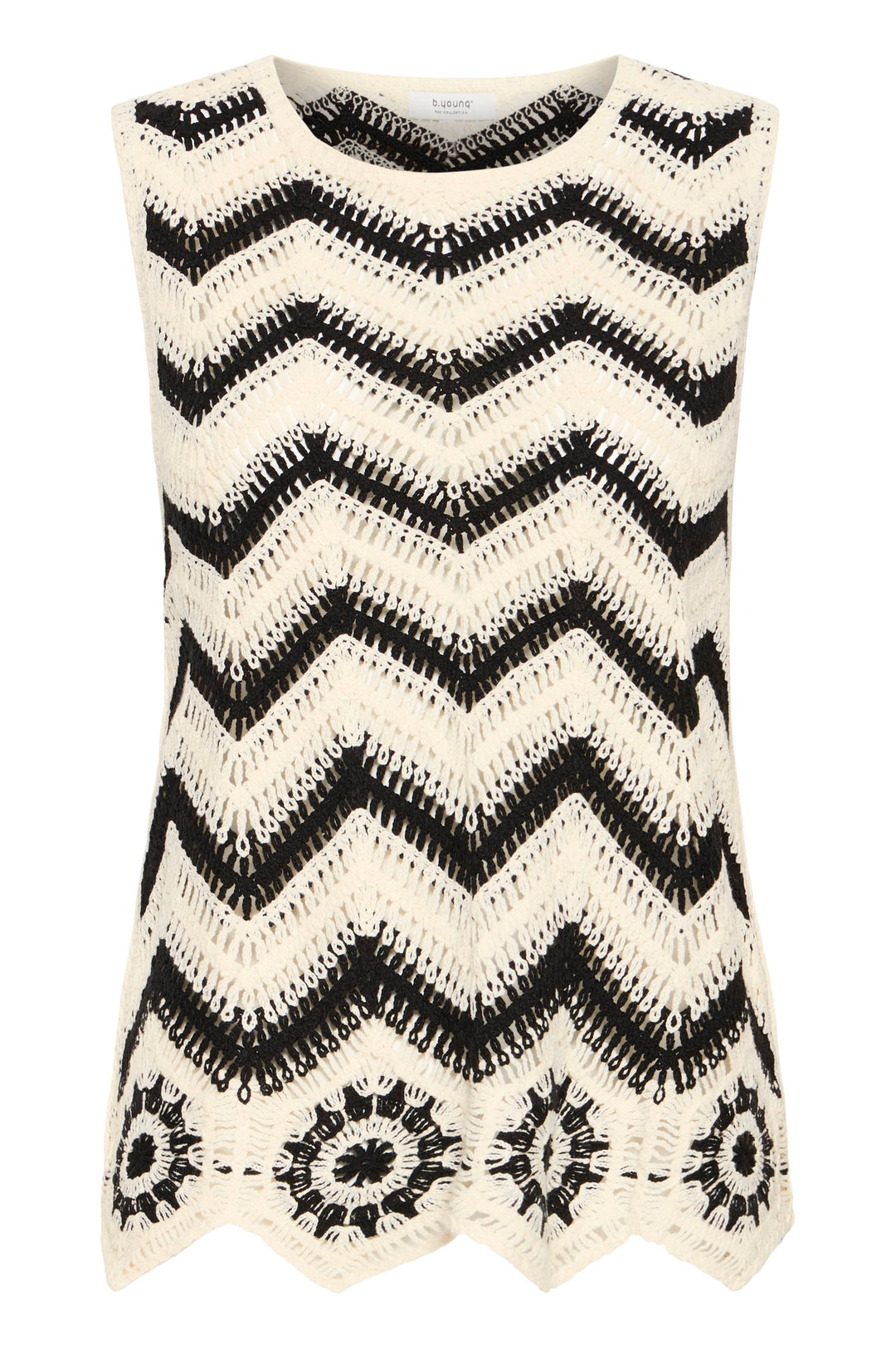 Byoung Monochrome Crochet Top