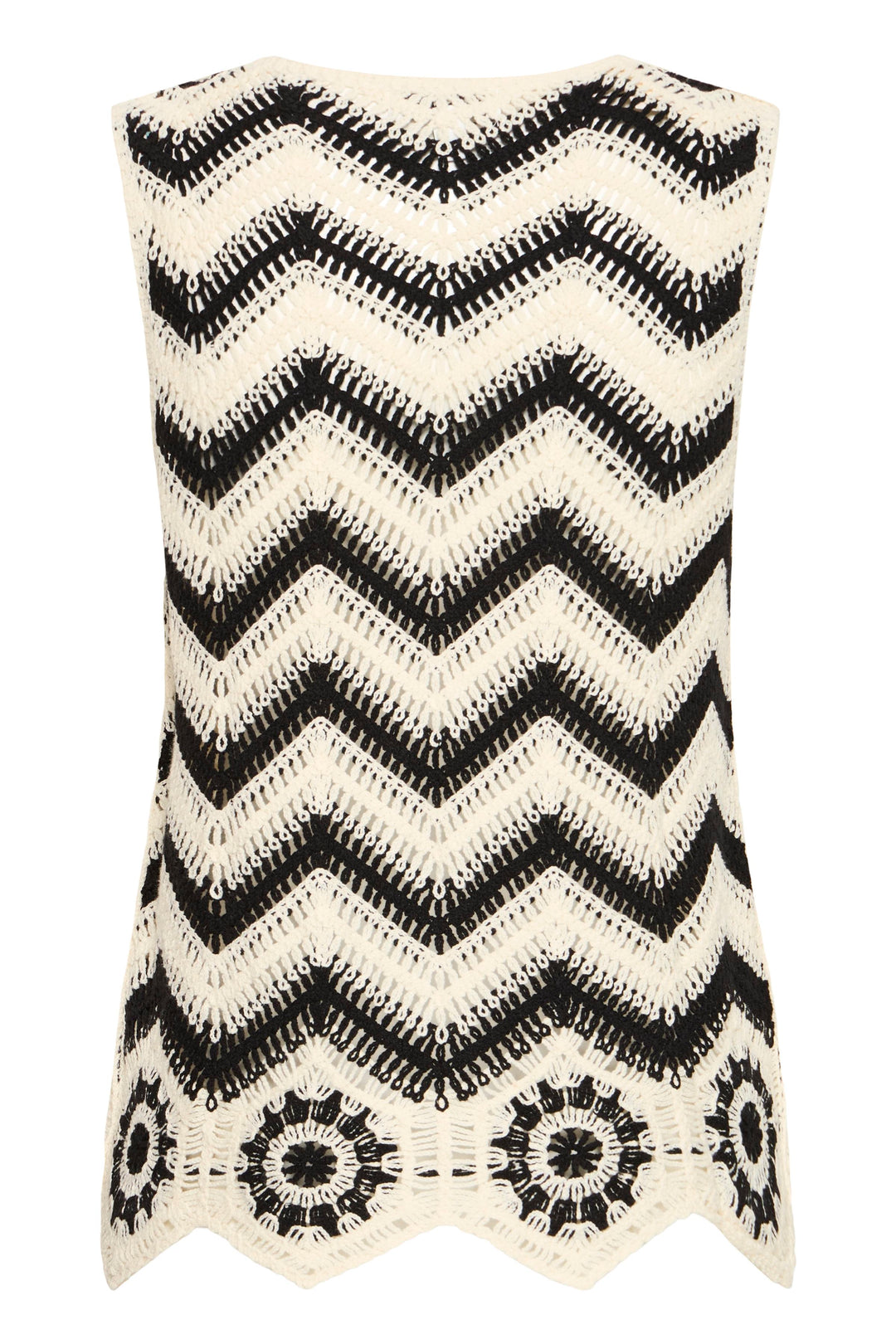 Byoung Monochrome Crochet Top