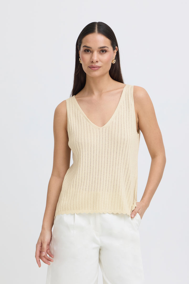 Byoung Birch & Gold Knit Top