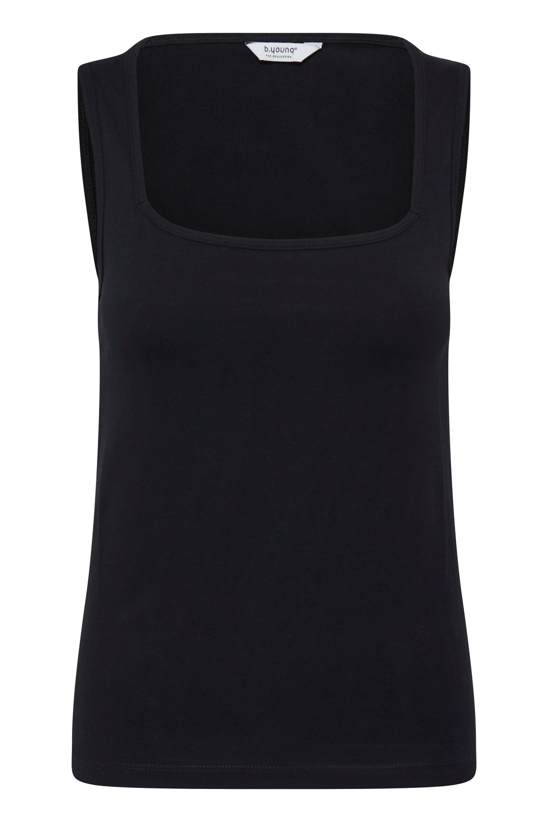 Byoung Black Square Neck Vest
