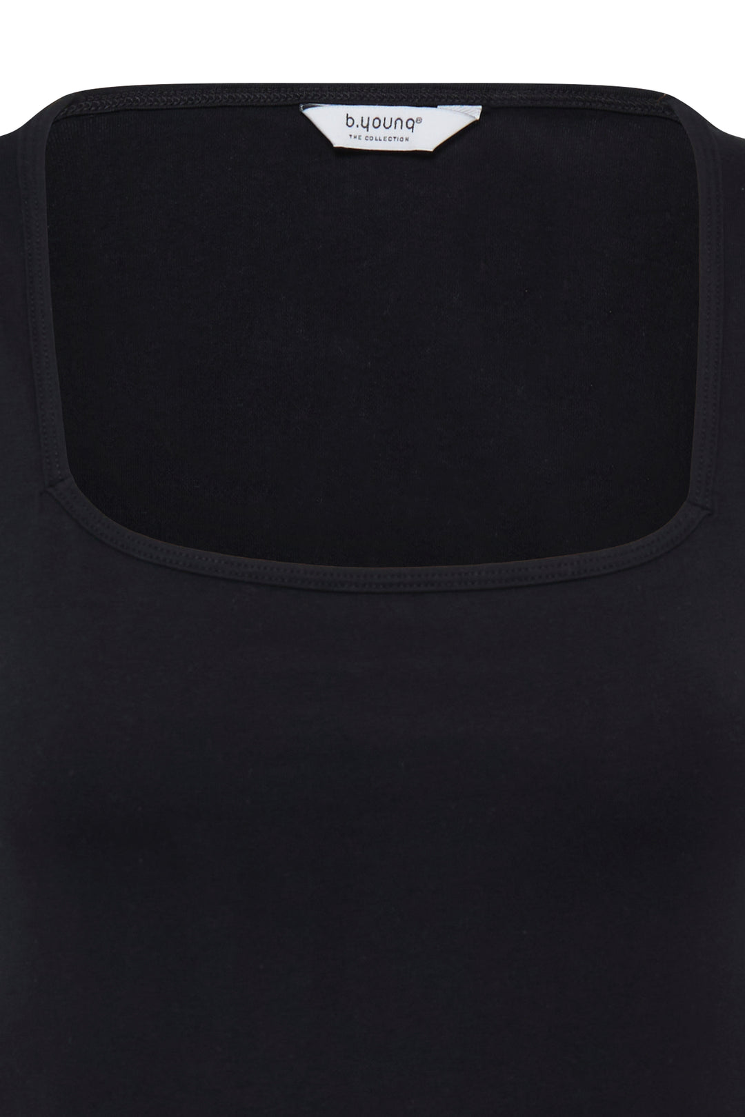 Byoung Black Square Neck Vest