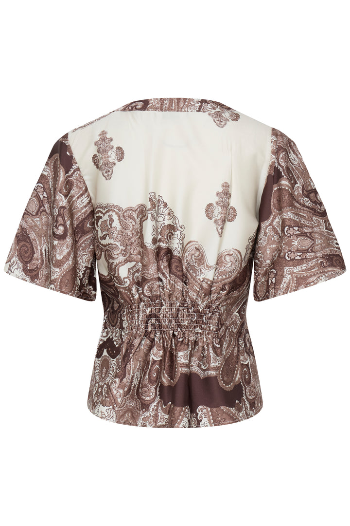 Byoung Brown Paisley Jannike Top