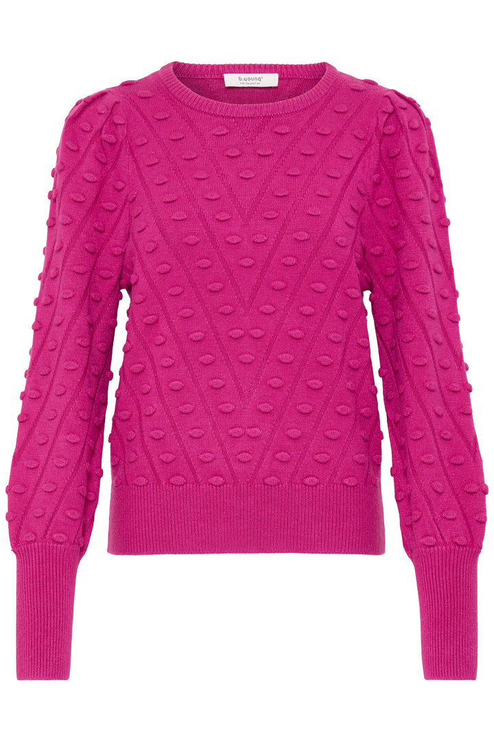 Byoung Fuchsia Manina Texture Jumper