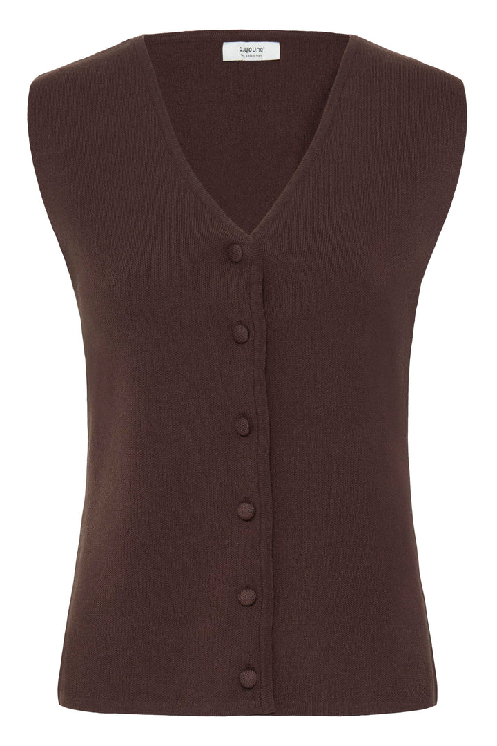 Byoung Brown Otari Button Top