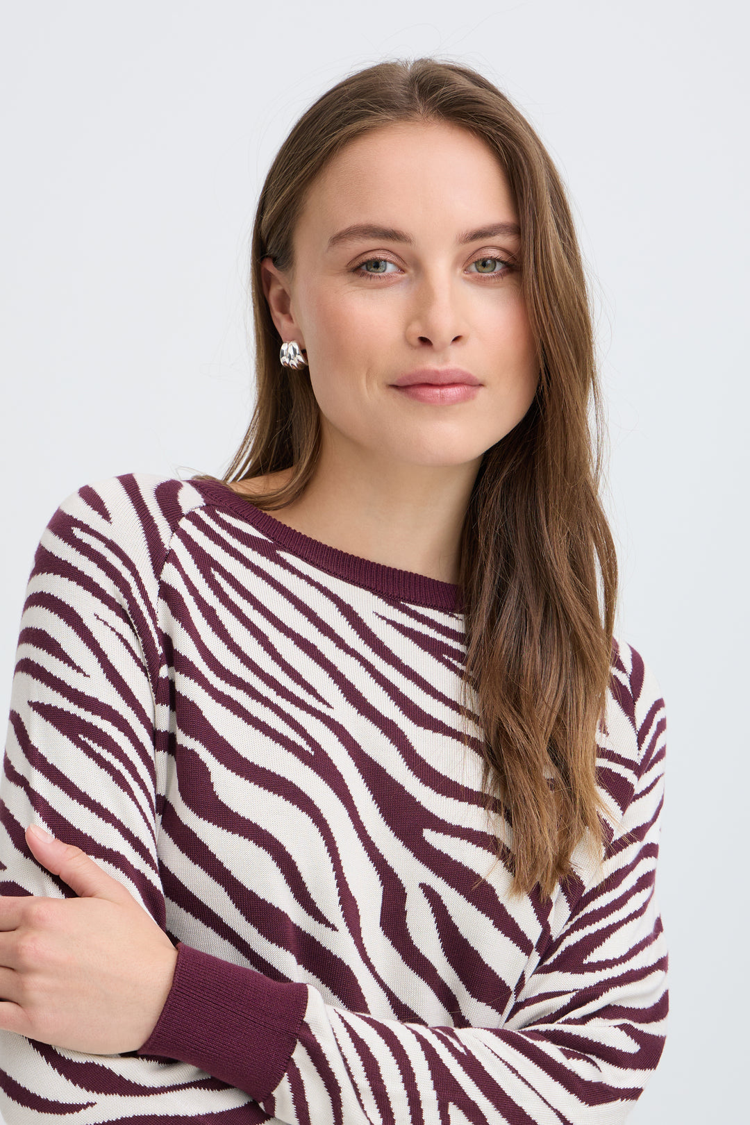 Byoung Fig Zebra Morla ONeck Top