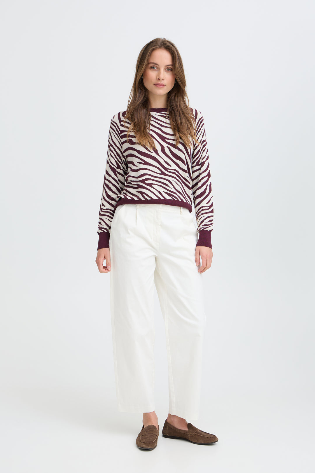 Byoung Fig Zebra Morla ONeck Top