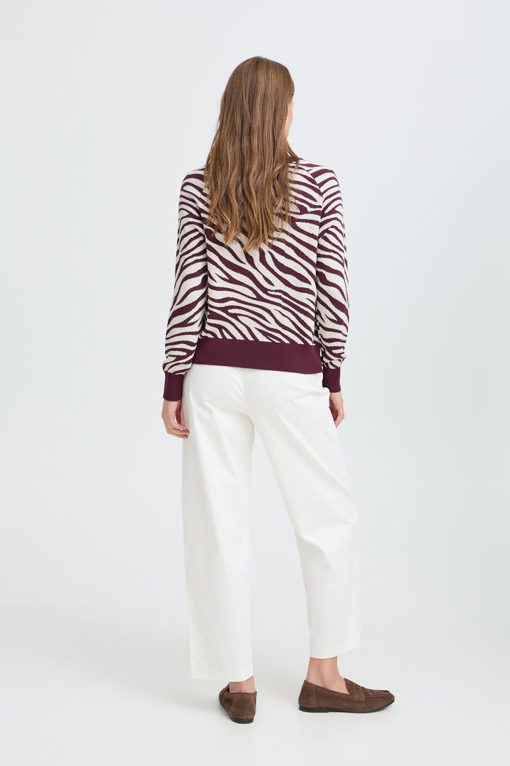 Byoung Fig Zebra Morla ONeck Top