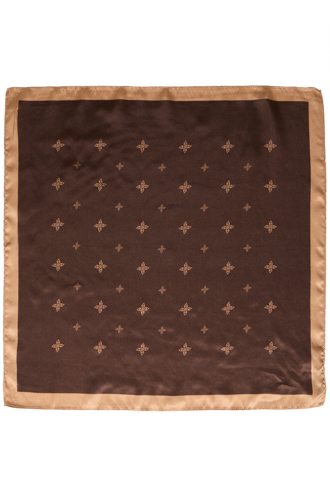 Byoung Brown Silk Neck Scarf