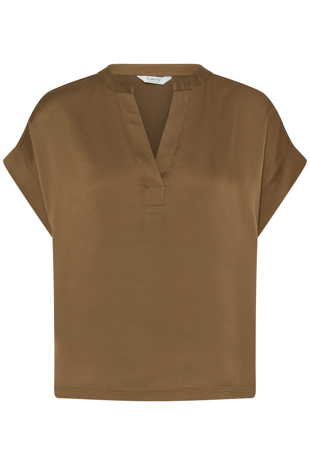 Byoung Sepia Satin Selita Blouse