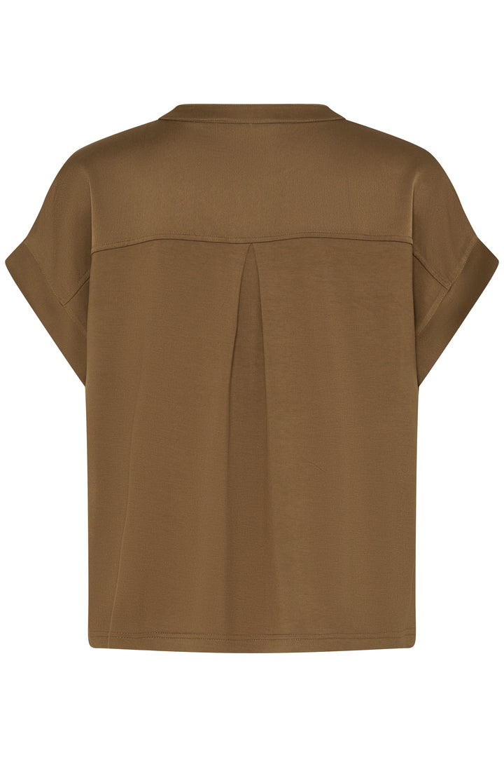 Byoung Sepia Satin Selita Blouse