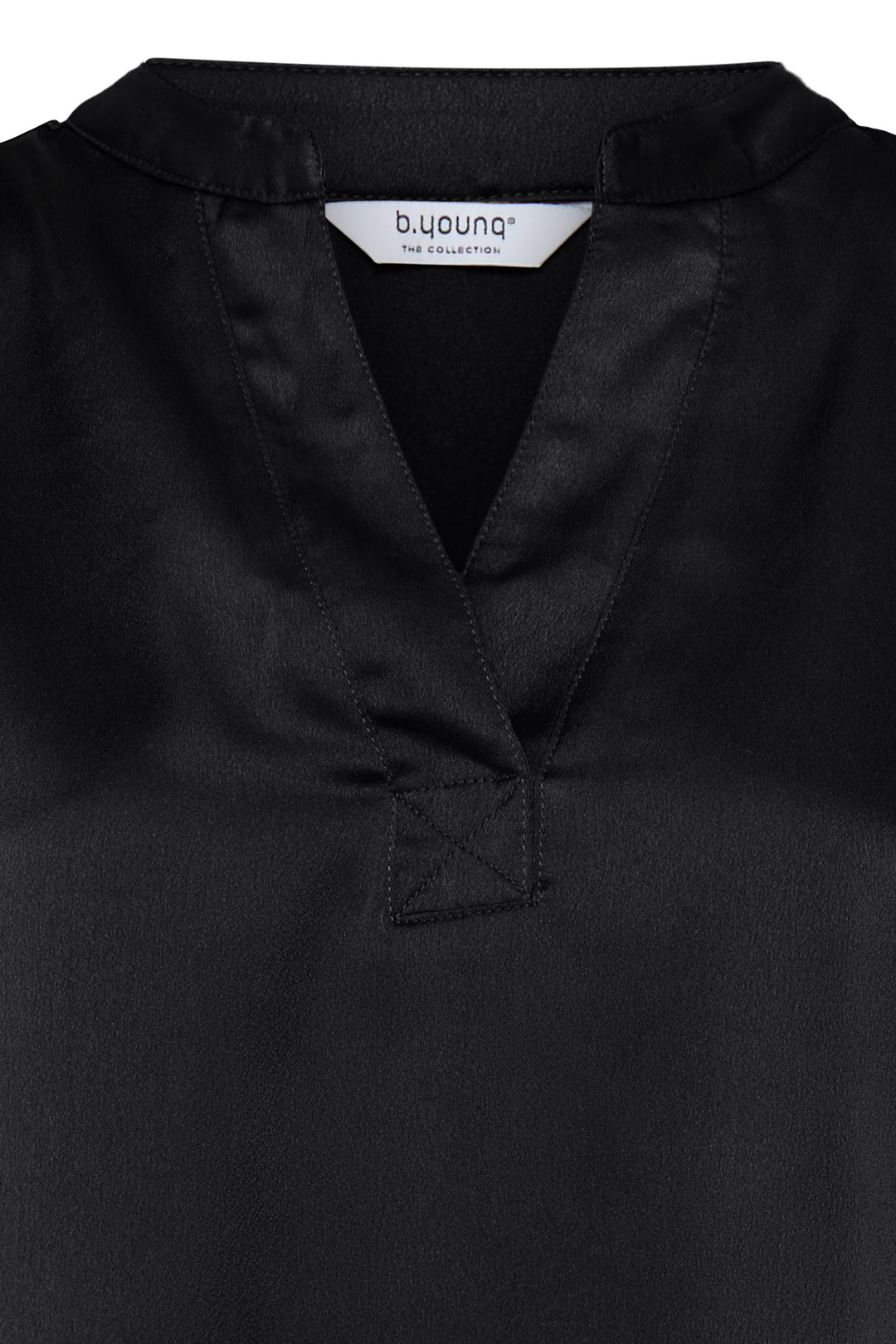 Byoung Black Satin Selita Blouse