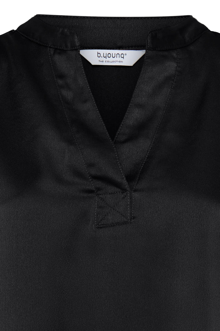 Byoung Black Satin Selita Blouse