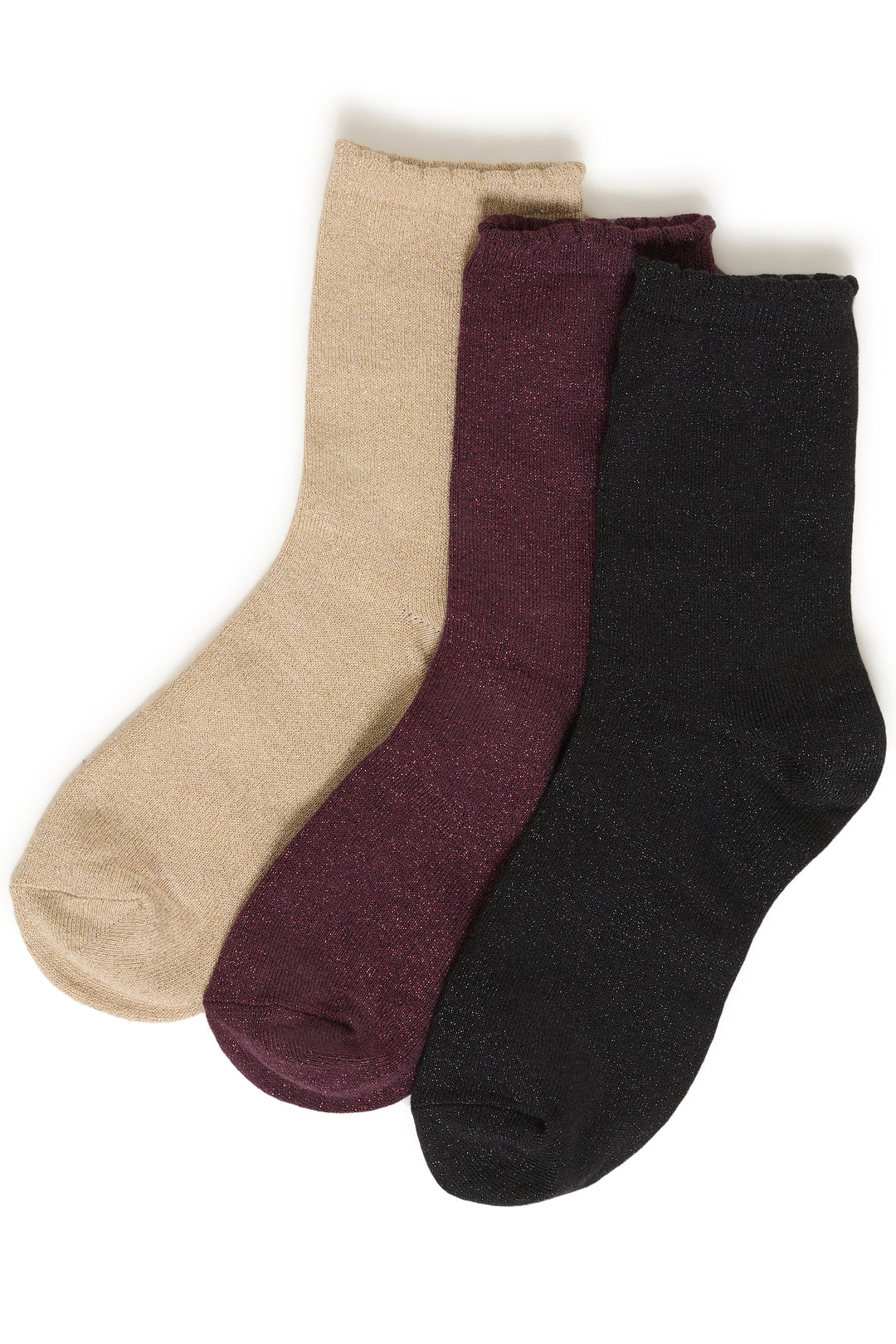 Byoung Pack 3 Lurex Socks - Various Colours