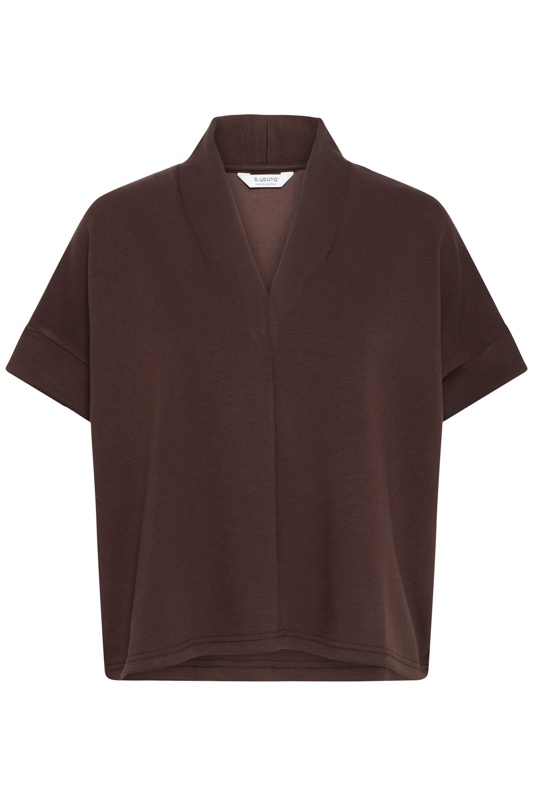 Byoung Chocolate Pusti V Neck Top