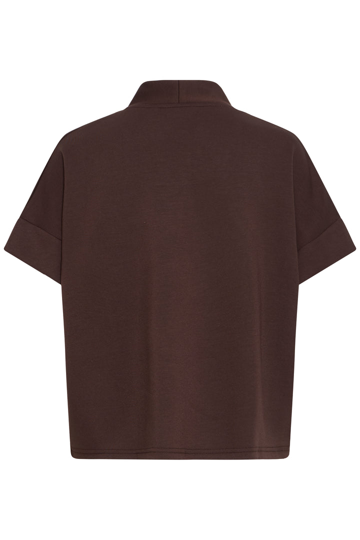 Byoung Chocolate Pusti V Neck Top
