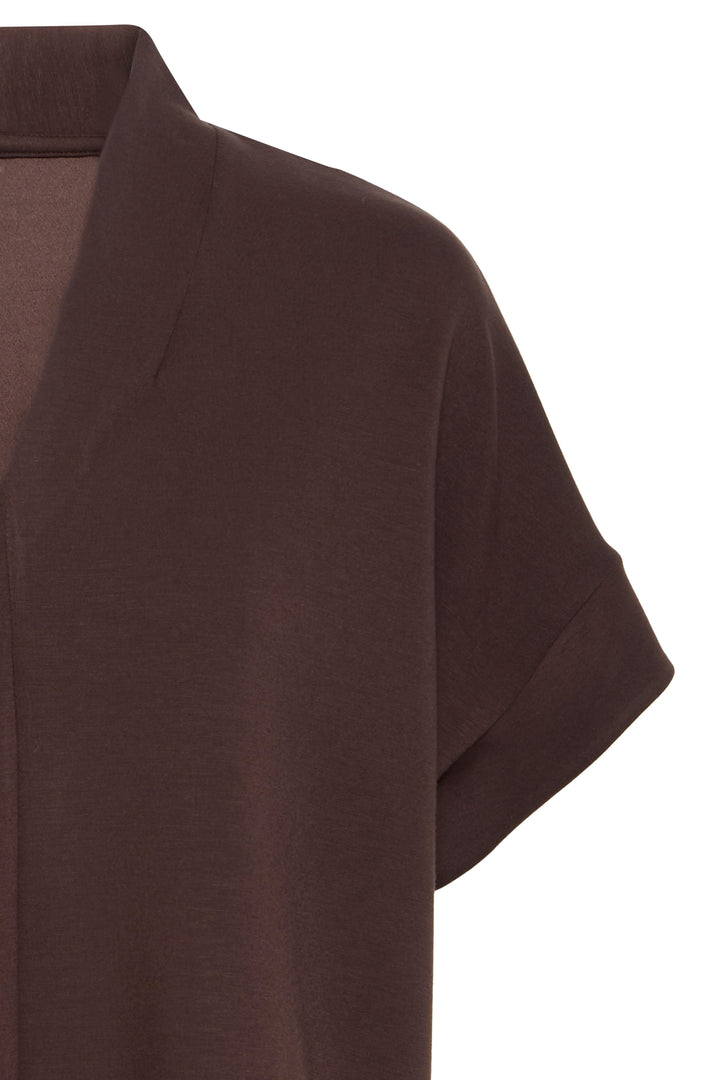 Byoung Chocolate Pusti V Neck Top