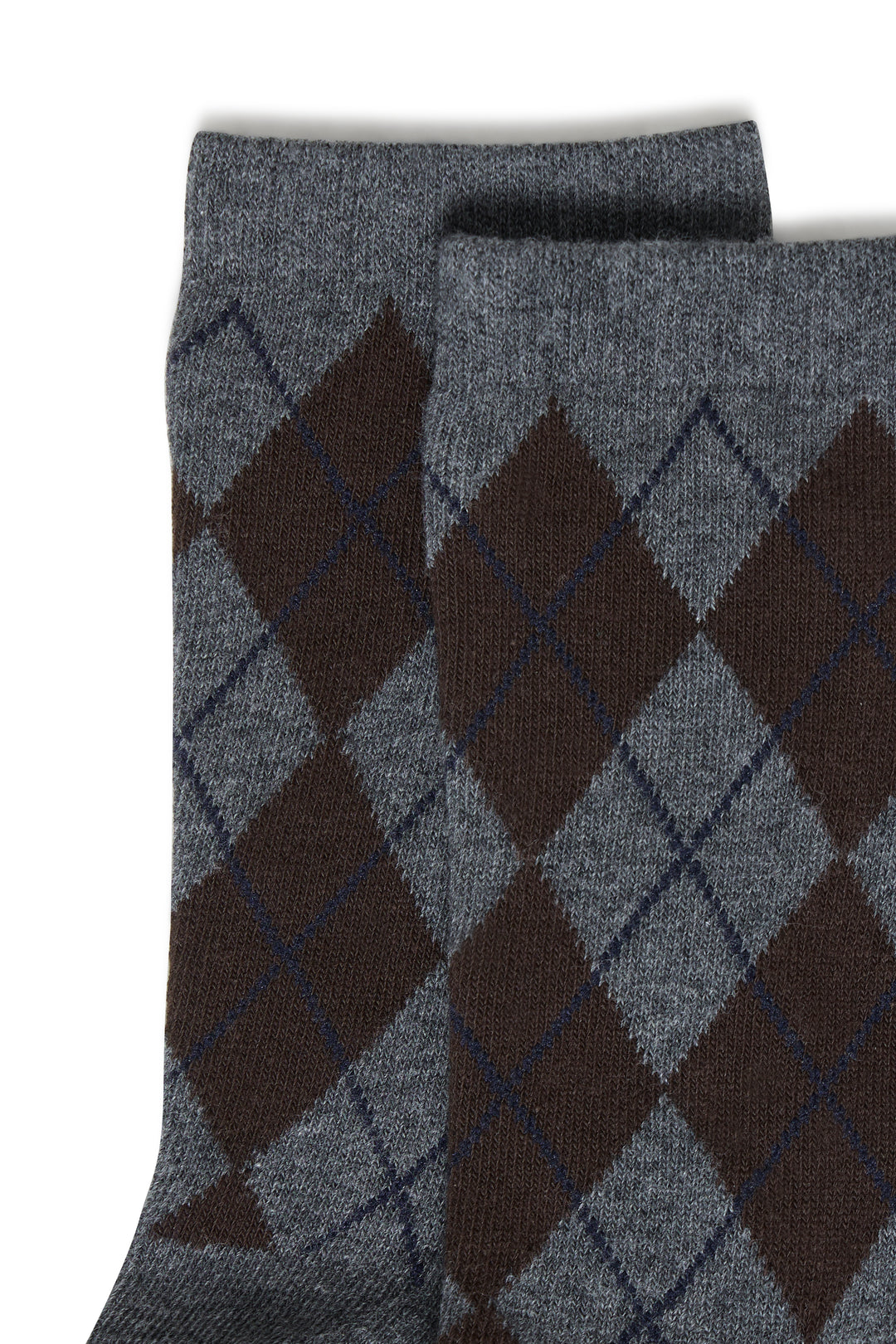 Byoung Grey Patterned Valora Socks