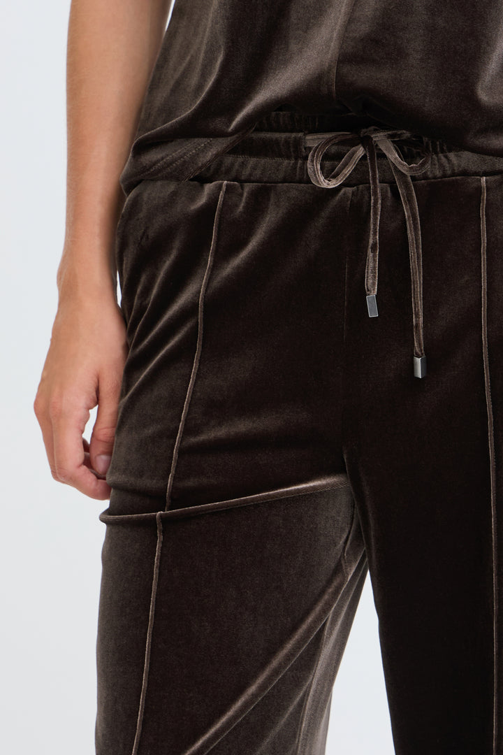 BYoung Brown Velour Trousers