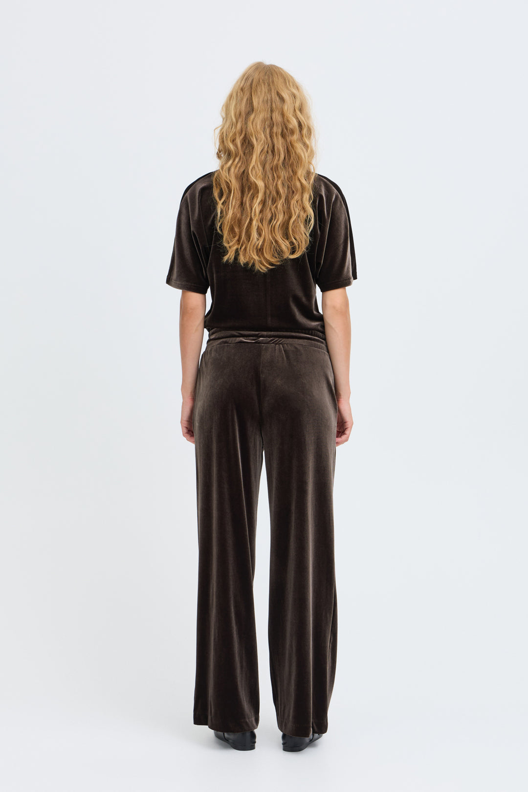 BYoung Brown Velour Trousers