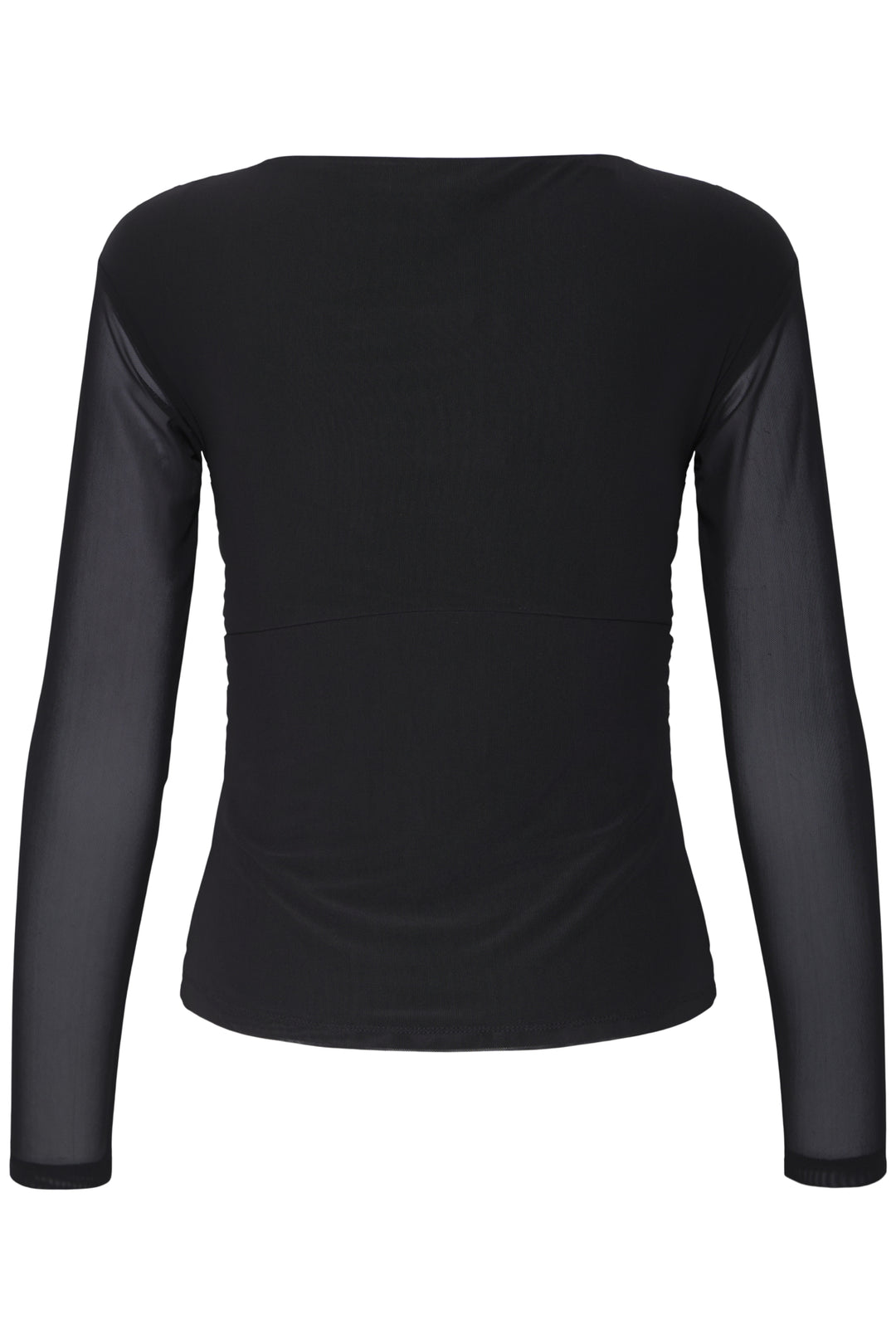 BYoung Black Toa Mesh Top